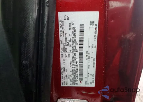 2017 Ford Escape Se z USA, uszkodzony, nr VIN 1FMCU0GD4HUD75612